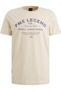 PME LEGEND T-Shirt single jersey bone white