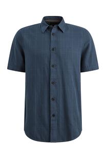 PME LEGEND Hemd bijou blue kariert Kurzarm