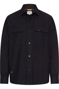 camel active Overshirt dark navy Relaxed Fit Langarm