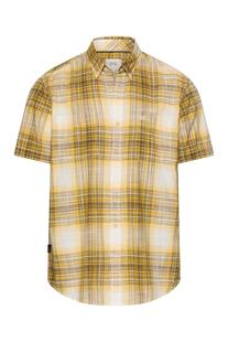Karo Hemd sun yellow kariert Regular Fit Kurzarm