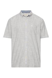 camel active Hemd offwhite gestreift Regular Fit Kurzarm