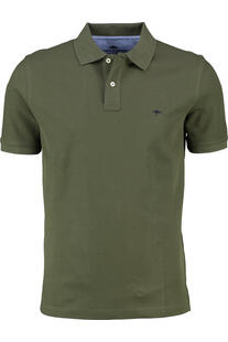 FYNCH HATTON Polo-Shirt dark khaki Casual Fit