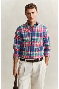 GANT Karo Hemd rose red kariert Regular Fit
