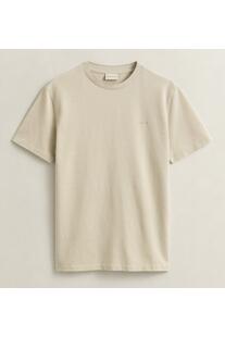 GANT Two-Toned Piqu� T-Shirt oat beige Regular Fit