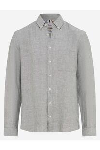 Leinen Hemd Daniel thyme Modern Fit Langarm