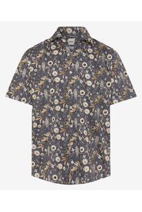 BRAX Ultra light Hemd Hardy beach gebl�mt Modern Fit Kurzarm