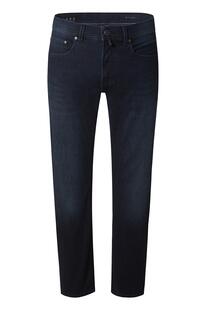 PIERRE CARDIN Five-Pocket-Hose PC Lyon blue/black used buffies Tapered Fit
