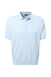 PIERRE CARDIN Strick Polo Shirt skyway
