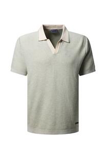 PIERRE CARDIN Polo-Shirt desert sage