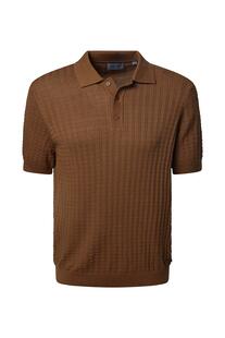 PIERRE CARDIN Strick Polo Shirt otter
