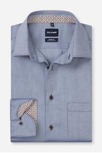 OLYMP Hemd Luxor marine Modern Fit Langarm