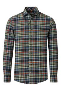 REDMOND Flanell Hemd gr�n kariert Casual Fit Langarm