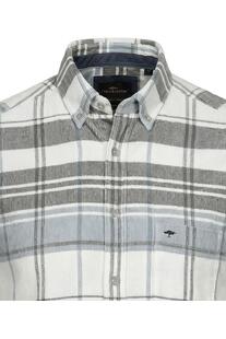 FYNCH HATTON Cord Hemd clay kariert Casual Fit