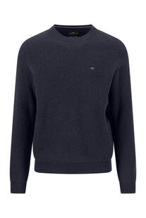 FYNCH HATTON Cashmere Rundhals Pullover navy Casual Fit