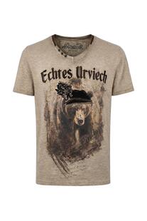 HANGOWEAR T-Shirt Mirko greige einfarbig