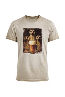HANGOWEAR T-Shirt Marino beige einfarbig