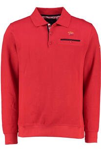 DAVID WILYMS Polo Pullover red