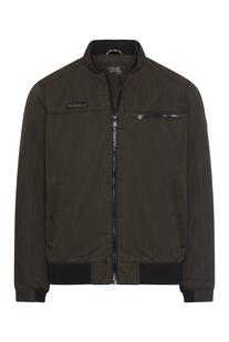 camel active Leichte Blomberjacke dark chocolate einfarbig Regular Fit