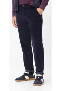EUREX BY BRAX Flat Front Cord Hose Thilo navy