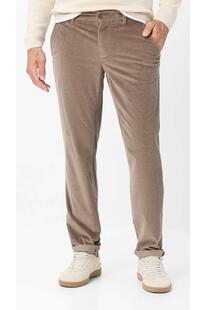 EUREX BY BRAX Flat Front Cord Hose Thilo taupe