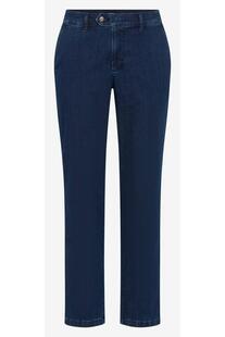 EUREX BY BRAX Thermo Chino Hose Jim TT blue einfarbig Regular Fit