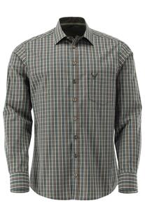 OS TRACHTEN Jagd Hemd oliv kariert Slim Fit
