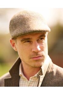 Harris Tweed M�tze Henry Cap country herringbone gemustert