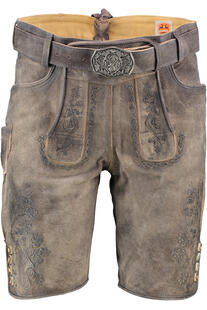 MADDOX Leder Shorts Neuenberg anthrazit einfarbig