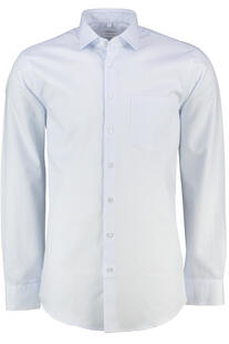 SEIDENSTICKER Business Hemd light blue gemustert Regular Fit Langarm