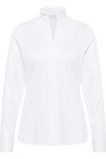 ETERNA Bluse wei� Langarm in trageangenehmer Stretch-Qualit�t
