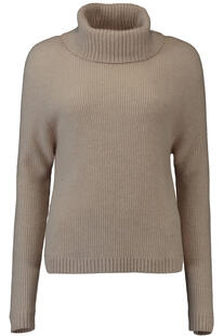 S.MARLON Kaschmir-Rollkragen-Pullover beige