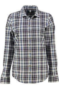 OS TRACHTEN Bluse beere kariert langarm