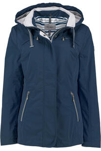 BARBARA LEBEK Steppjacke bordeaux mit modischem Webpelz