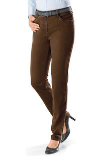 BRAX Winter-Baumwoll-Hose Mary braun Slim Fit in softer Qualit�t
