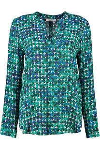 ETERNA Bluse gr�n  im graphischen Dessin