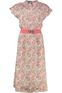 BERWIN Kleid koralle Paisley in Natur-Qualit�t