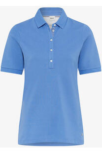 BRAX Polo-Shirt Cleo blau in Piqu�-Qualit�t