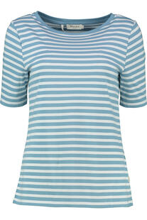 MAERZ Shirt blau gestreift in softer Baumwoll-Mixqualit�t