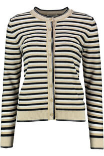 MAERZ Strickjacke marine gestreift