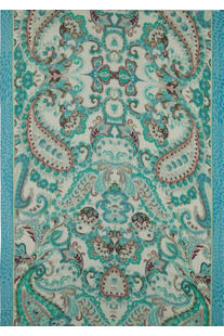P-MODEKONTOR Schal smaragd Paisley