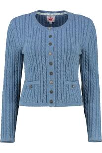 SPIETH & WENSKY Strickjacke Fuschl blau