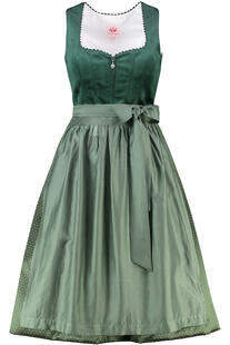 SPIETH & WENSKY Dirndl Glast dunkelgr�n 70er Rockl�nge