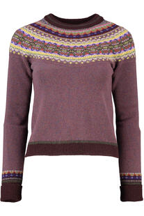 ERIBE Pullover Alpine heather gemustert im Fair-Isle Strickmuster