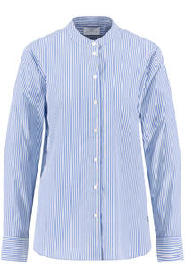 FYNCH HATTON Bluse azur blue gestreift Langarm