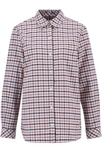 BARBOUR Flanell-Bluse Belford bordeaux kariert