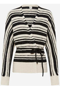 BRAX Strickjacke Anique canvas gestreift