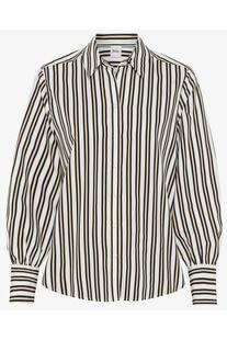BRAX Bluse Vic black gestreift Langarm