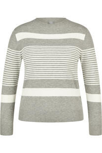 RABE Pullover flanell gestreift
