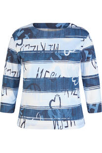 RABE Shirt pastellblau gestreift 3/4-Arm