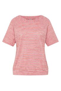 RABE Shirt koralle gestreift im soften Feinstrick